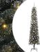 vidaXL Kunstkerstboom met 300 LED Groen 240 cm PVC en Plastic en Staal