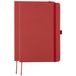Merkloos Notitieboekje / opschrijfboekje Gertrud A5 - rood - 2x15 cm - 80 blanco pagina's - harde kaft
