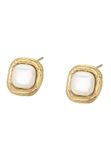 Gaya Leo E-Commerce Ltd. Gaya Earrings 14 karaat Goud Wit Parel