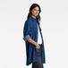 G-Star Oversized Flap Pocket L/S Shirt Wmn EV Dames Shirt L Katoen Rinsed Lange Mouw Klassieke Kraag Knopen Effen Denim Borstzak Klepzakken Casual