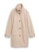 TOM TAILOR Dames 1047522 wollen jas met opstaande kraag, 38364 - Beige Heringbone, S