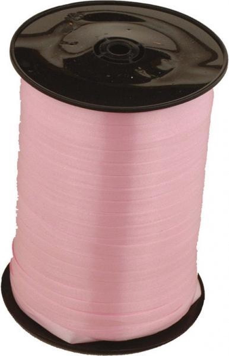 Amscan CR1002 - Ballonlint, roze, grootte 500 m x 5 mm, cadeaulint, lint