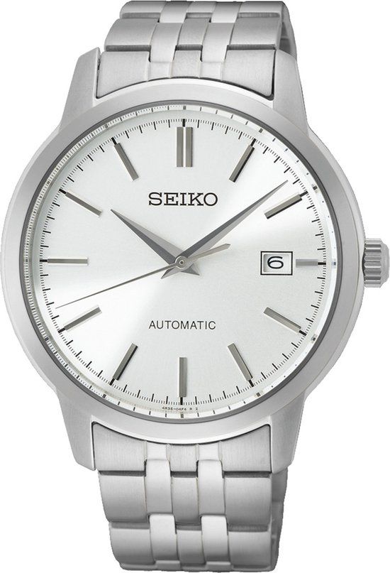 Seiko SRPH85K1 Herenhorloge - Automaat - Zilverkleurig