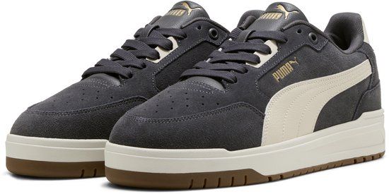PUMA Shuffle Downtown SD Sneakers - Moody Gray-Alpine Snow-PUMA Gold - Maat 42