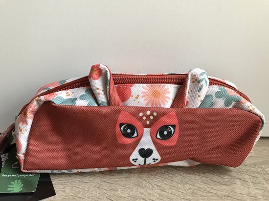 Les Délignos Les Déglingos Pennen Etui - Hert - Multi - 22x8x6 cm - Kinderen
