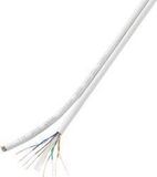 Tru Components Netwerkkabel CAT 6 U/UTP 8 x 2 x 0.196 mm² Wit 100 m