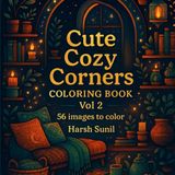 Cute Cozy Corners Coloring Book Vol 2: 56 Images To Color