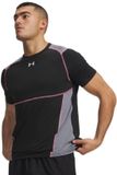 Under Armour UA HG Elite Fitted SS-BLK Heren Sportshirt - Zwart / Reflective