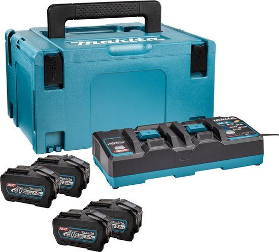 Makita Accu Starterset XGT DC40RB 4xBL4050F - 40V - 5.0Ah - 191U42-2