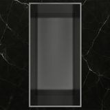 Hotbath &More Inbouwnis - 30 x 15 x 10 cm - Frameless - Geborsteld Gunmetal PVD