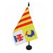 AZ FLAG Tafelvlag Provence-Alpes-Côte d'Azur 21x14 cm Plastic Voet