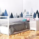 Ambiance Sticker Stickers voor kinderen met Scandinavische bergen van Alinka, 80 x 135 cm