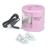 Rapesco 1446 PS12-USB Automatische Elektrische Puntenslijper, Zuurstokroze