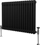 MonsterShop Monster Group BV Traditionele 2 kolom radiator - zwart - 600x832mm
