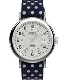 Timex TW2Y55200 Weekender Horloge voor dames, 40 mm, met stoffen bandje