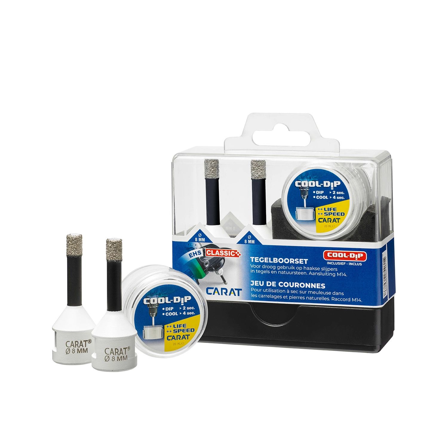 Carat EHSC88CA26 Tegelboor 8 Mm - 2st + Cooldip