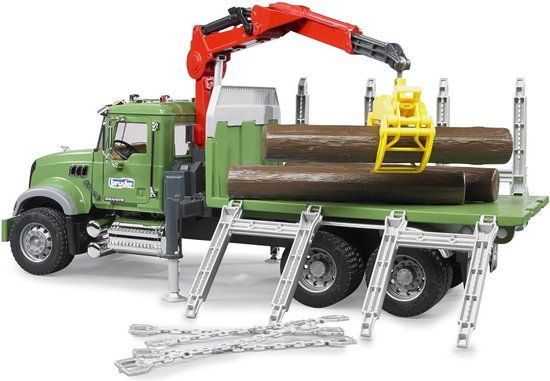 Bruder MACK Granite Halfpipe dump truck - 2823 - Zwart, blauw