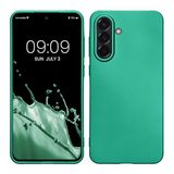 kwmobile telefoonhoesje geschikt voor Samsung Galaxy A56 5G - Hoesje voor smartphone - Back cover in metallic donkergroen