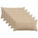 vidaXL Kussensloop - 6 stuks - Taupe - 40 x 80 cm
