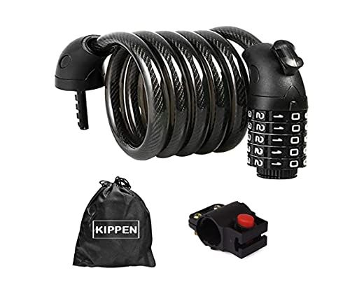 kippen 2012 - 5-cijferig cijferslot voor fiets, lengte 180 cm