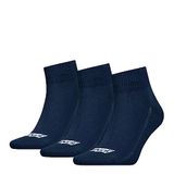 Levi's Heren Quartersokken Mid Cut Batwing Logo 3-Pack Navy