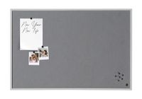 Bi-Office New Basic Viltbord Met Houten Omlijsting, Grijs, 585x385 mm