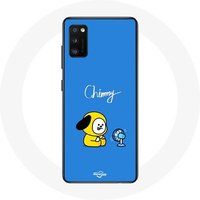 Maniacase Etui voor Oppo A16 Bangtan BTS BT21 Chimmy Jimin blauwe achtergrond
