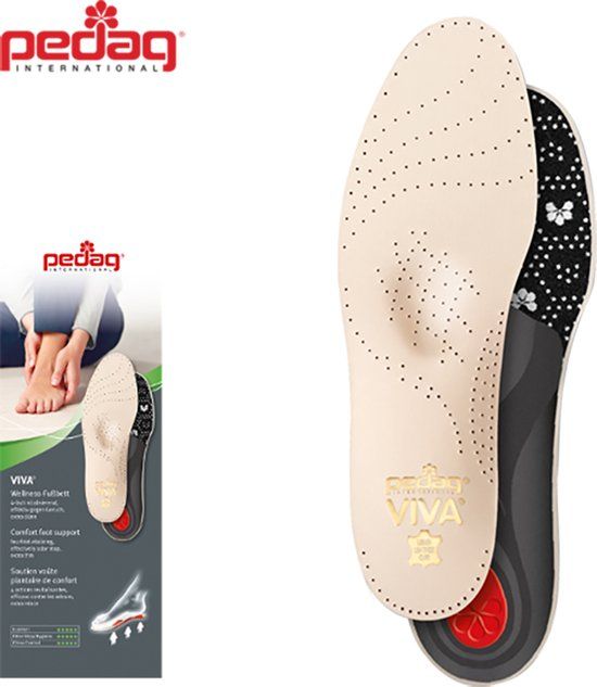 Pedag Viva 187 Heren leren inlegzolen - Maat 41 - Beige