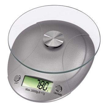 Xavax Milla Keukenweegschaal Zilver 5 kg LCD