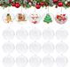 Unyqoos® Set van 20 Acryl Christbaumkugeln, transparent, 8 cm