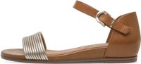 Tamaris - Dames Sandalen - Bruin/Goud - Maat 38