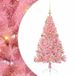 vidaXL - Kunststof - Voorverlichte - Kerstboom - Roze - 120 cm - PVC