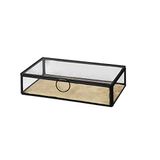 Broste Copenhagen Box, messing, zwart/bruin, 5 x 13 x 21,5 cm