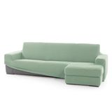 FAVERTI Overtrek voor chaise longue, kort hoekdeel rechts (voorgezien) | Model Novele | Super verstelbare chaise longue-overtrek in turquoise | kwaliteitsbescherming van jacquard-stof met katoengevoel