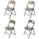 GALILEO Klapstoel, ruimtebesparend, barok decor, 43,5 x 44 cm, 4 stuks