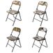 GALILEO Klapstoel, ruimtebesparend, barok decor, 43,5 x 44 cm, 4 stuks