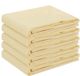 vidaXL Tafelkleed Vierkant Crèmewit 110 x 110 cm Polyester
