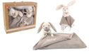 DODO D'AMOUR - Set Knuffeldoek en Dekentje - Konijn - 053240 - Bruin