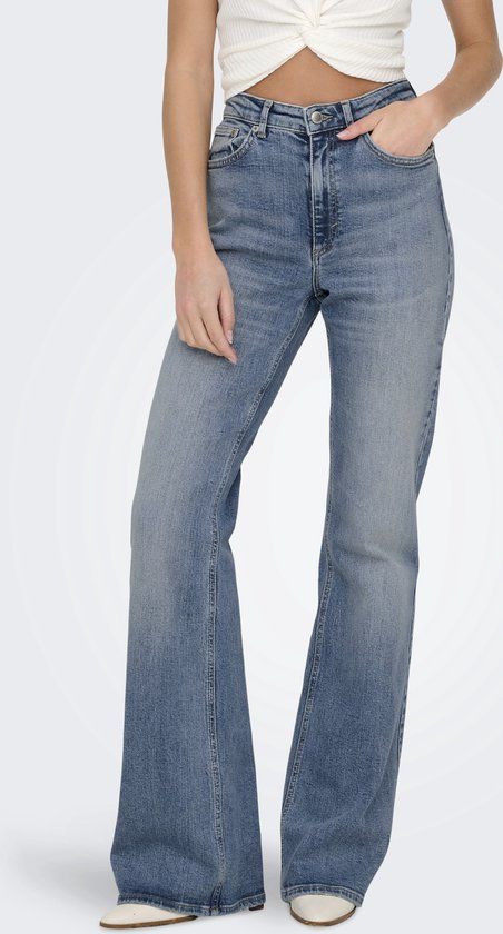 ONLY High waist Flared fit Jeans ONLJUICY Medium Blue Denim