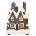 Merkloos / Sans marque Kerstdorpen Kerstdorpen bouwen kersthuisjes 12 cm - Met verlichting - Kerstversieringen/kerstdecoraties