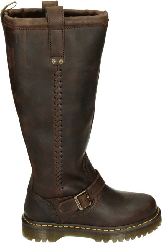 Dr. Martens ANISTONE BKR HIGH LEG BOOT - Lange laarzen - Bruin - Maat 40