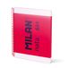 MILAN® Notitieboek A4, spiraalbinding, hardcover, gelinieerd papier (7 mm), 80 vellen, 95 g/m², collectie nata® 624 since 1918, roze