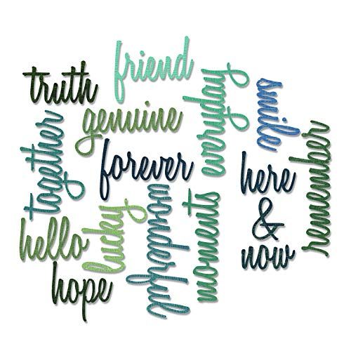 Sizzix Vriendschap "Script" Tim Holtz Thinlits De set, 16 stuks
