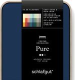 Schlafgut Jersey Pure topper hoeslaken - Lits-jumeaux - Blue Deep