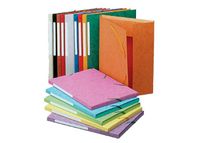 Exacompta chemise 3 rabats avec étiquette, A4 Vert
