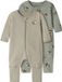 NAME IT NBMNIGHTSUIT 2P ZIP FF FOX NOOS Pyjama Bébé Manches longues Imprimé animal Shadow 51% Coton biologique, 49% Coton Taille 74 (lot de 2)