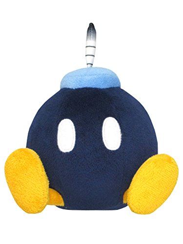 Sanei Boeki Super Mario All Star Collection 5" Bob-omb Pluche, Small