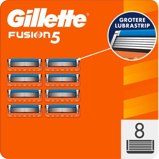 Gillette Fusion 5 Scheermesjes - 8 stuks - Oranje
