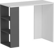 Homemania Computerbureau 90x40x75 cm wit en antracietkleurig