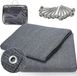 Tapis de camping, anthracite, HDPE, 250 x 350 cm